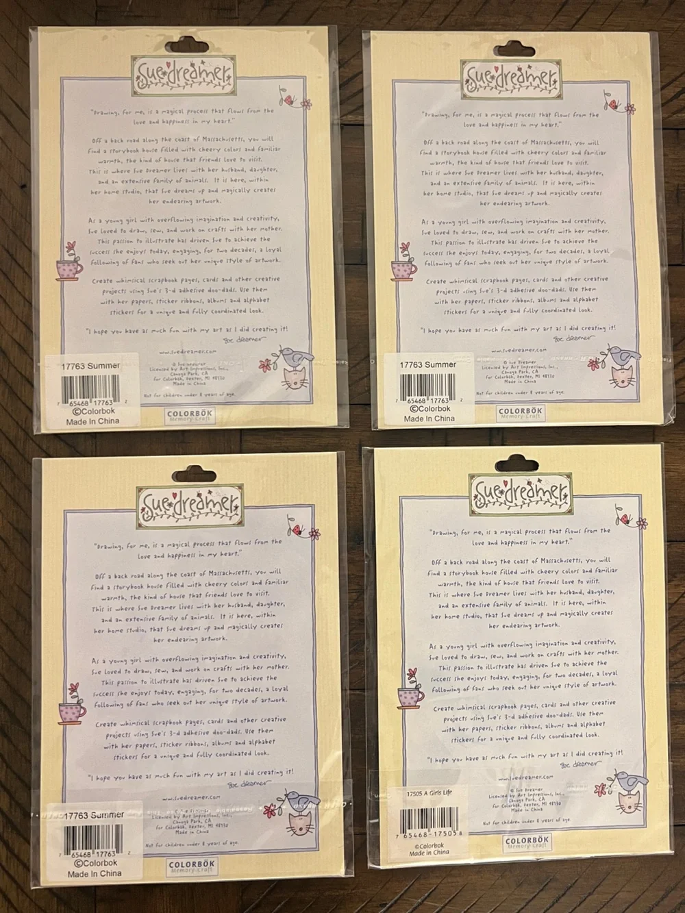 Scrapbook Stickers Sue Dreamer Doo-Dads